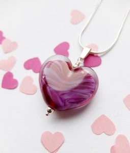 Molten Swirled Heart Pendant